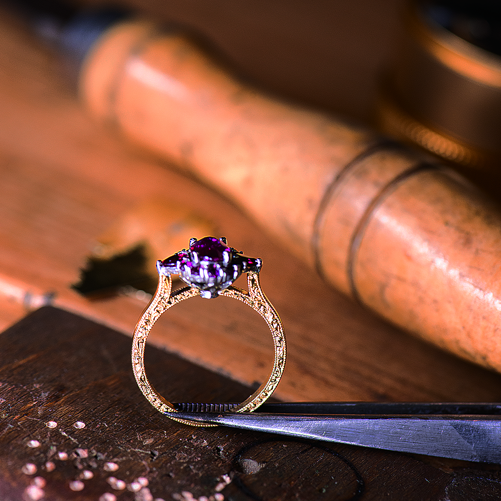 Hand-made fine jewellery by award winning jewellers "To Hold & To Have".