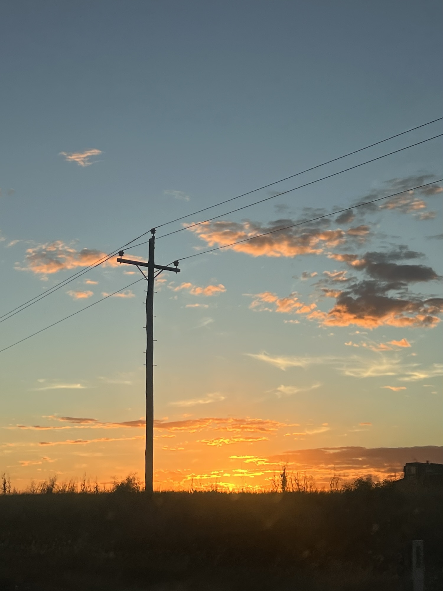 Sunset arriving at Rubyvale the centre of Queensland Gem Fossicking.